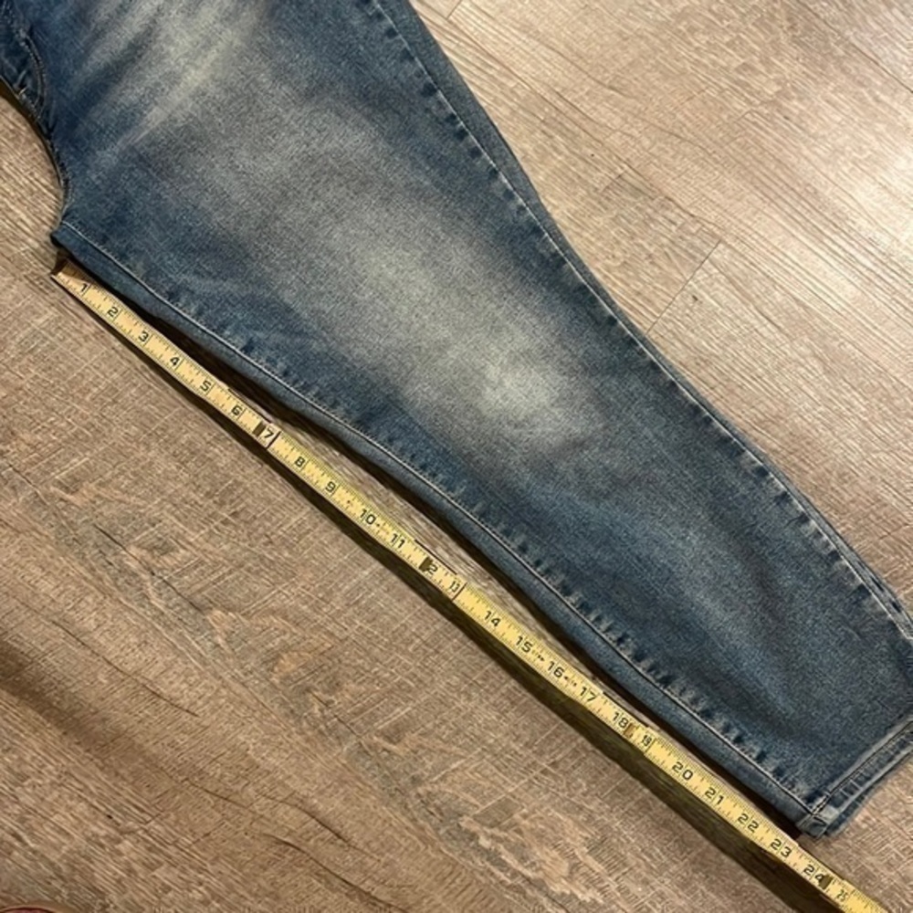 Lucky Brand Lolita low rise crop distressed denim blue jeans size 6/28 - Picture 11 of 14